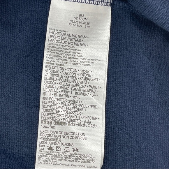 Nike Hooded Sweatshirt Zip Up Navy Blue Coverall - Picture 6 of 6